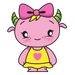 pretty monster cute mascot